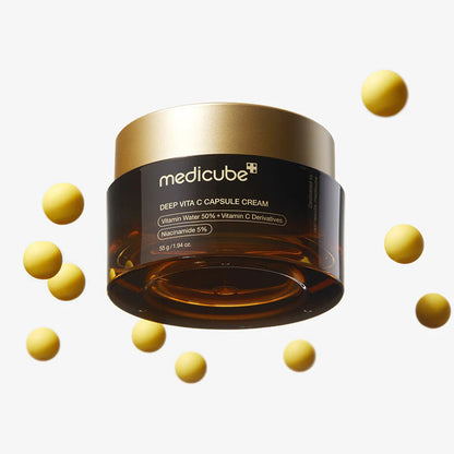 Crème en capsules enrichie en vitamine C