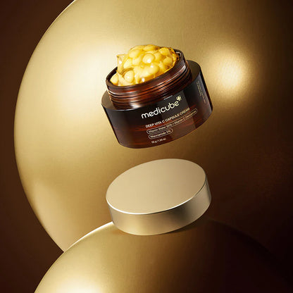 Crème en capsules enrichie en vitamine C