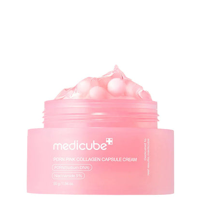 Crème en capsules de collagène rose et PDRN