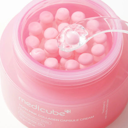 Crème en capsules de collagène rose et PDRN